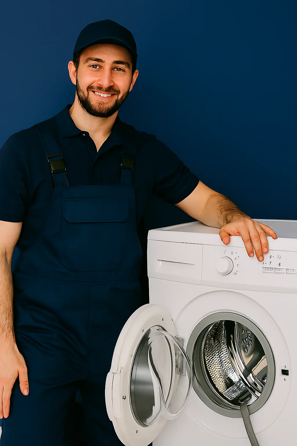 Washing Machine Repair & Installation Near You-worker-performing-fixing